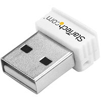 StarTech.com USB 150Mbps Mini Wireless N Network Adapter - 802.11n/g 1T1R USB WiFi Adapter - White, Wireless, USB, WLAN, Wi-Fi 4 (802.11n), 150 Mbit/s, White