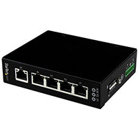 StarTech.com 5 Port Unmanaged Industrial Gigabit Ethernet Switch - DIN Rail / Wall-Mountable, Unmanaged, Gigabit Ethernet (10/100/1000), Full duplex, Wall mountable