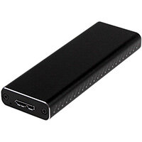 StarTech.com M.2 SSD Enclosure for M.2 SATA SSDs - USB 3.0 (5Gbps) with UASP, SSD enclosure, M.2, M.2, 6 Gbit/s, USB connectivity, Black