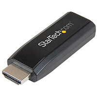 StarTech.com HDMI to VGA Converter with Audio - Compact - 1920x1200, Active video converter, Black, CE, FCC, REACH, 1900 x 1200, 1920 x 1200, 800 x 600,1024 x 768,1280 x 1024,1280 x 720,1280 x 768,1280 x 800,1280 x 960,1400 x 1050,1600 x..., 1080p,720p StarTech.com HDMI to VGA Converter with Audio - Compact - 1920x1200, Active video converter, Black, CE, FCC, REACH, 1900 x 1200, 1920 x 1200, 800 x 600,1024 x 768,1280 x 1024,1280 x 720,1280 x 768,1280 x 800,1280 x 960,1400 x 1050,1600 x..., 1080p,720p