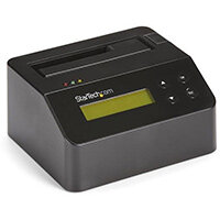 StarTech.com Drive Eraser and Dock for 2.5 / 3.5in SATA SSD / HDD - USB 3.0, Serial ATA, Serial ATA II, IDE,M-SATA,M.2, 2.5,3.5 Inches, USB 2.0 Type B, Black, Plastic