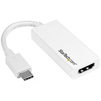 StarTech.com USB-C to HDMI Adapter with 4K 30Hz - White, USB Type-C, HDMI output, 3840 x 2160 pixels