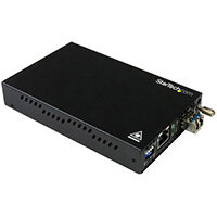 StarTech.com Gigabit Ethernet Copper-to-Fiber Media Converter - SM LC - 20 km, 2000 Mbit/s, 1000Base-T, 1000Base-LX, IEEE 802.3ab,IEEE 802.3z, Gigabit Ethernet, 10,100,1000 Mbit/s