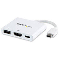 StarTech.com USB-C Multiport Adapter with HDMI - USB 3.0 Port - 60W PD - White, Wired, USB 3.2 Gen 1 (3.1 Gen 1) Type-C, 60 W, White, 5 Gbit/s, 4096 x 2160 pixels StarTech.com USB-C Multiport Adapter with HDMI - USB 3.0 Port - 60W PD - White, Wired, USB 3.2 Gen 1 (3.1 Gen 1) Type-C, 60 W, White, 5 Gbit/s, 4096 x 2160 pixels