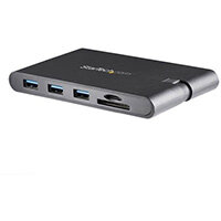 StarTech.com USB C Multiport Adapter - USB Type-C Mini Dock with HDMI 4K or VGA 1080p Video - 100W Power Delivery Passthrough, 3-port USB 3.0 Hub, GbE, SD & MicroSD - Laptop Travel Dock, Wired, USB 3.2 Gen 1 (3.1 Gen 1) Type-C, 10,100,1000 Mbit/s, IEEE 80