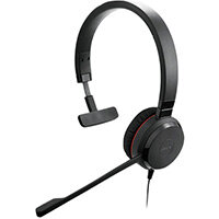 Jabra Evolve 30 II Mono USB Headset - Audio Jack 3.5mm, USB-A Plug, Cable Lenght 95cm, Noise Cancelling Microphone - Colour: Black - 5393-829-309 Jabra Evolve 30 II Mono USB Headset - Audio Jack 3.5mm, USB-A Plug, Cable Lenght 95cm, Noise Cancelling Microphone - Colour: Black - 5393-829-309