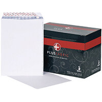 Plus Fabric C4 Envelope Pocket Peel and Seal 120gsm White Pack of 125 D10303