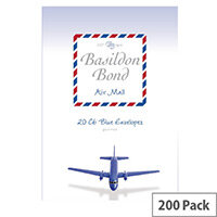 Basildon C6 Bond Blue Airmail Envelopes (Pack of 200) Basildon C6 Bond Blue Airmail Envelopes (Pack of 200)
