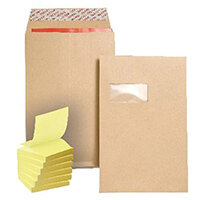 New Guardian C4 Gusset Window Envelope Manilla (Pack of 100) FOC Post-it Notes Yellow Pk6 JDJ814008 New Guardian C4 Gusset Window Envelope Manilla (Pack of 100) FOC Post-it Notes Yellow Pk6 JDJ814008