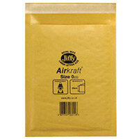 Jiffy AirKraft Bag Size 0 Gold Multi Pack of 10 MMUL04602 Jiffy AirKraft Bag Size 0 Gold Multi Pack of 10 MMUL04602