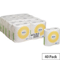 Kleenex Ultra Toilet Paper Tissue Small Roll 2 Ply 240 Sheets White Pack of 40 Kleenex Ultra Toilet Paper Tissue Small Roll 2 Ply 240 Sheets White Pack of 40