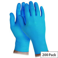 Disposable Powder Free Nitrile Gloves Medium Blue Box of 200 KleenGuard G10 90097 Disposable Powder Free Nitrile Gloves Medium Blue Box of 200 KleenGuard G10 90097