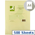 A4 Cream Coloured Copier Paper 80gsm Ream 500 Sheets Q-Connect A4 Cream Coloured Copier Paper 80gsm Ream 500 Sheets Q-Connect