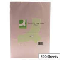 Q-Connect Pink A4 Paper 80gsm Ream of 500 Sheets