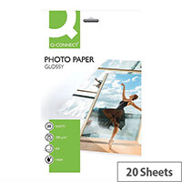 Q-Connect A4 Photo Gloss Paper 180gsm (Pack of 20)