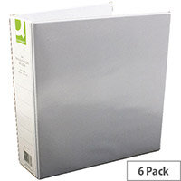 Q-Connect Presentation 4D-Ring Binder 50mm A4 White Pack 6 