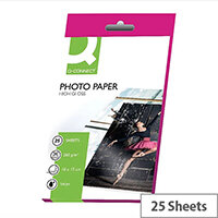 Q-Connect Photo Paper High Gloss 100x150mm 260gsm (Pack of 25) Q-Connect Photo Paper High Gloss 100x150mm 260gsm (Pack of 25)