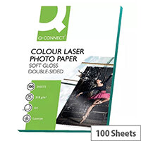 Q-Connect A4 Semi-Gloss Colour Laser Printer Paper 210gsm (Pack of 100)