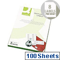 Q-Connect 8 Per Sheet Multi-Purpose Labels 99.1x67.7mm (Pack of 800 Labels) Q-Connect 8 Per Sheet Multi-Purpose Labels 99.1x67.7mm (Pack of 800 Labels)