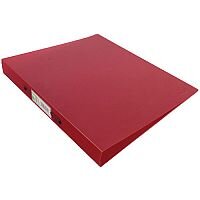 Q-Connect 2 Ring Frosted Red A4 Binder KF02482 Q-Connect 2 Ring Frosted Red A4 Binder KF02482