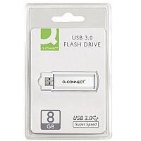 Q-Connect 8GB USB 3.0 Memory Stick Slider Silver/Black Q-Connect 8GB USB 3.0 Memory Stick Slider Silver/Black
