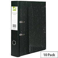 Q-Connect Black Foolscap Lever Arch File Pack of 10 Q-Connect Black Foolscap Lever Arch File Pack of 10