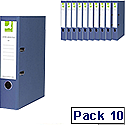 Q-Connect Blue Foolscap Paperbacked Lever Arch File Pack of 10 Q-Connect Blue Foolscap Paperbacked Lever Arch File Pack of 10
