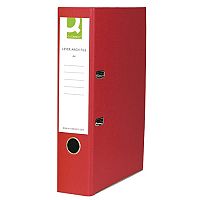 Q-Connect Lever Arch File Foolscap Paper-Backed Red Q-Connect Lever Arch File Foolscap Paper-Backed Red