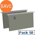 Vertical Suspension File Tabbed A4 Pack of 50 Q-Connect KF21004 Vertical Suspension File Tabbed A4 Pack of 50 Q-Connect KF21004