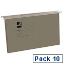 Vertical Suspension File Tabbed A4 Pack of 10 Q-Connect KF21017 Vertical Suspension File Tabbed A4 Pack of 10 Q-Connect KF21017