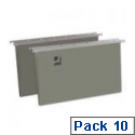 Vertical Suspension File Tabbed Foolscap Pack of 10 Q-Connect KF21018 Vertical Suspension File Tabbed Foolscap Pack of 10 Q-Connect KF21018