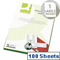 Q-Connect 1 Per Sheet Multi-Purpose Labels 199.6x289mm (100 Labels) Q-Connect 1 Per Sheet Multi-Purpose Labels 199.6x289mm (100 Labels)