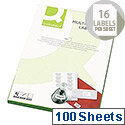Q-Connect 16 Per Sheet Multi-Purpose Labels 99.1x34mm (1600 Labels) Q-Connect 16 Per Sheet Multi-Purpose Labels 99.1x34mm (1600 Labels)
