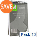 Spiral Notebook 203x127mm Headbound Ruled 150 Leaf 10 Pack Q-Connect Spiral Notebook 203x127mm Headbound Ruled 150 Leaf 10 Pack Q-Connect
