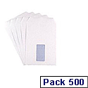Q Connect Envelopes C5 Window 90gsm White Self-Seal Pack of 500 KF3406 Q Connect Envelopes C5 Window 90gsm White Self-Seal Pack of 500 KF3406