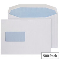 Q-Connect Envelope C5 Window 100gsm Self Seal White (Pack of 500) 9007500 Q-Connect Envelope C5 Window 100gsm Self Seal White (Pack of 500) 9007500