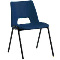 Polypropylene Stacking Chair Blue Jemini KF74958 Polypropylene Stacking Chair Blue Jemini KF74958