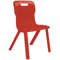 Titan One Piece School Chair Size 1 260mm Red Pack of 10 Titan One Piece School Chair Size 1 260mm Red Pack of 10