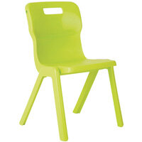 Titan One Piece School Chair Size 2 310mm Lime Pack of 10 Titan One Piece School Chair Size 2 310mm Lime Pack of 10