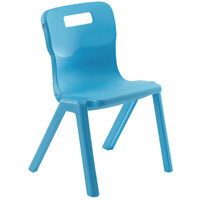 Titan One Piece School Chair Size 3 350mm Sky Blue Pack of 10 Titan One Piece School Chair Size 3 350mm Sky Blue Pack of 10