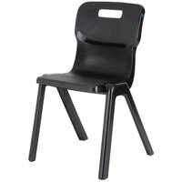 Titan One Piece School Chair Size 6 460mm Black Pack of 10 Titan One Piece School Chair Size 6 460mm Black Pack of 10