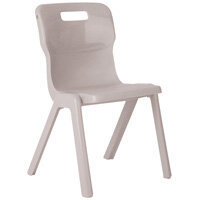 Titan One Piece School Chair Size 6 460mm Grey Pack of 10 Titan One Piece School Chair Size 6 460mm Grey Pack of 10
