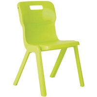 Titan One Piece School Chair Size 3 350mm Lime Pack of 30 Titan One Piece School Chair Size 3 350mm Lime Pack of 30