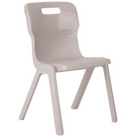 Titan One Piece School Chair Size 6 460mm Grey Pack of 30 Titan One Piece School Chair Size 6 460mm Grey Pack of 30