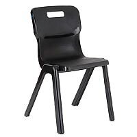 Titan One Piece School Chair Size 3 350mm Charcoal Pack of 10 Titan One Piece School Chair Size 3 350mm Charcoal Pack of 10