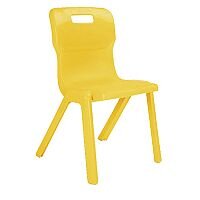 Titan One Piece School Chair Size 6 460mm Yellow Pack of 10 Titan One Piece School Chair Size 6 460mm Yellow Pack of 10