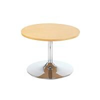Arista Beech 800mm Low Bistro Table with Trumpet Base KF838813 Arista Beech 800mm Low Bistro Table with Trumpet Base KF838813
