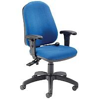 Cappela Intro Blue Ergonomic Posture Office Chair Plus Arms KF838995 Cappela Intro Blue Ergonomic Posture Office Chair Plus Arms KF838995