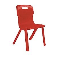 Titan One Piece School Chair Size 3 350mm Red Pack of 10 Titan One Piece School Chair Size 3 350mm Red Pack of 10