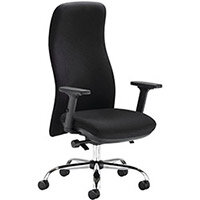 Capella Tempest Posture Chair With 2D Arms Black KF90893 Capella Tempest Posture Chair With 2D Arms Black KF90893